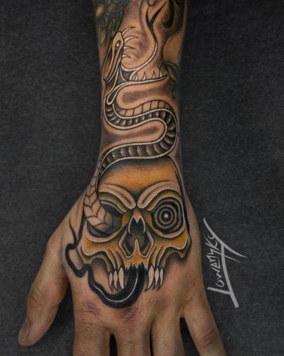 Lowensky Santiago - Tattoo artist for Sacred Mandala Studio - Tattoo Parlor and Art Gallery in Durham, NC.